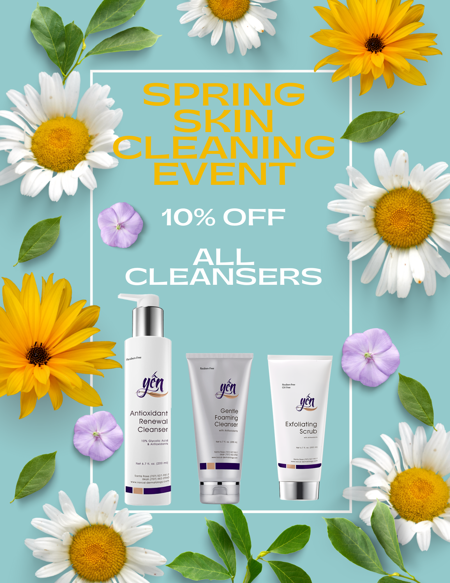 SPRING CLEAN 10% OFF CLEANSERS